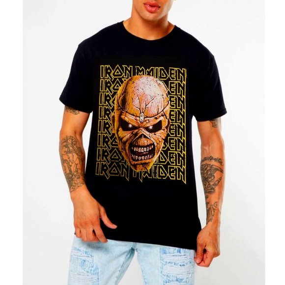 Iron Maiden Eddie Logo metal rock Official T-Shirt XL NWT - Picture 1 of 3